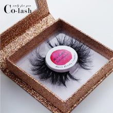 Load image into Gallery viewer, Colash Square False Eyelash Packaging Box Custom your Logo Fake 3d Mink eyelashes Boxes Faux Cils lash strip Case Empty