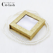 Load image into Gallery viewer, Colash Square False Eyelash Packaging Box Custom your Logo Fake 3d Mink eyelashes Boxes Faux Cils lash strip Case Empty