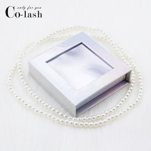 Colash Square False Eyelash Packaging Box Custom your Logo Fake 3d Mink eyelashes Boxes Faux Cils lash strip Case Empty