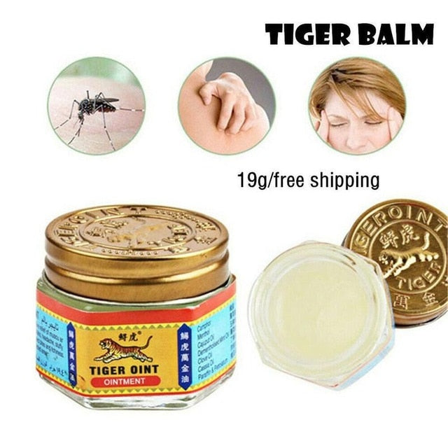 100% Original Thailand Painkiller Ointment White Tiger Balm Ointment Muscle Pain Relief Ointment Soothe itch