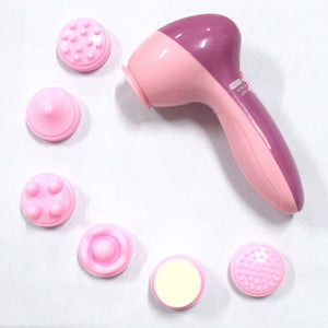 5 in 1 Electric Wash Face Machine Facial Pore Cleaner Body Cleansing Massage Mini Skin Beauty Massager Brush women clean brushes