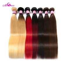 Load image into Gallery viewer, Ali Coco Peruvian Straight Hair 8-30 inch 1/3/4 Bundles Hair Natural #2/#4/ #613/ Human Hair Bundles Non Remy Hair Extensions