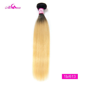 Ali Coco Peruvian Straight Hair 8-30 inch 1/3/4 Bundles Hair Natural #2/#4/ #613/ Human Hair Bundles Non Remy Hair Extensions