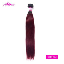 Load image into Gallery viewer, Ali Coco Peruvian Straight Hair 8-30 inch 1/3/4 Bundles Hair Natural #2/#4/ #613/ Human Hair Bundles Non Remy Hair Extensions