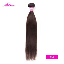 Load image into Gallery viewer, Ali Coco Peruvian Straight Hair 8-30 inch 1/3/4 Bundles Hair Natural #2/#4/ #613/ Human Hair Bundles Non Remy Hair Extensions