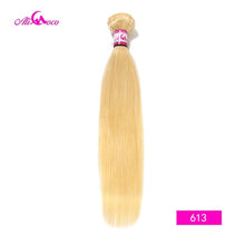 Load image into Gallery viewer, Ali Coco Peruvian Straight Hair 8-30 inch 1/3/4 Bundles Hair Natural #2/#4/ #613/ Human Hair Bundles Non Remy Hair Extensions