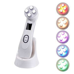 Face Skin EMS Mesotherapy Electroporation RF Radio Frequency Facial LED Photon Skin Care Device Face Lift Tighten Beauty Machine