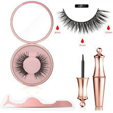 Load image into Gallery viewer, Magnetic Eyeliner Eyelashes Set Natural Thick Handmade No Glue Prevent Allergy Magnetic Fake Eyelashes With Eyelashes Applicator