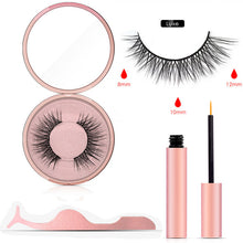 Load image into Gallery viewer, Magnetic Eyeliner Eyelashes Set Natural Thick Handmade No Glue Prevent Allergy Magnetic Fake Eyelashes With Eyelashes Applicator