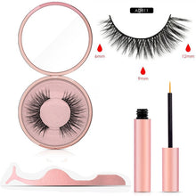 Load image into Gallery viewer, Magnetic Eyeliner Eyelashes Set Natural Thick Handmade No Glue Prevent Allergy Magnetic Fake Eyelashes With Eyelashes Applicator