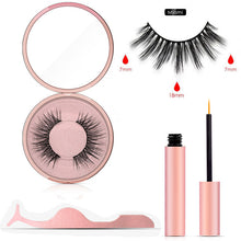 Load image into Gallery viewer, Magnetic Eyeliner Eyelashes Set Natural Thick Handmade No Glue Prevent Allergy Magnetic Fake Eyelashes With Eyelashes Applicator