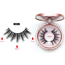 Load image into Gallery viewer, Magnetic Eyeliner Eyelashes Set Natural Thick Handmade No Glue Prevent Allergy Magnetic Fake Eyelashes With Eyelashes Applicator