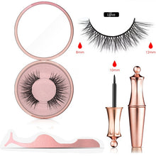 Load image into Gallery viewer, Magnetic Eyeliner Eyelashes Set Natural Thick Handmade No Glue Prevent Allergy Magnetic Fake Eyelashes With Eyelashes Applicator