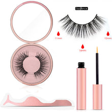 Load image into Gallery viewer, Magnetic Eyeliner Eyelashes Set Natural Thick Handmade No Glue Prevent Allergy Magnetic Fake Eyelashes With Eyelashes Applicator