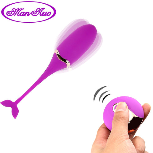 Man nuo Vibrating Egg Remote Control Vibrators Sex Toys for Women Exercise Vaginal Kegel Ball G-spot Massage USB Rechargeable