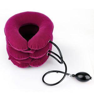 3 Layer Inflatable Air Cervical Neck Traction Device Soft Neck Collar Pillow for Pain Stress Relief Neck Stretcher US Stock