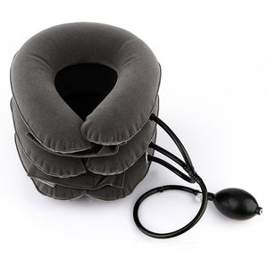 3 Layer Inflatable Air Cervical Neck Traction Device Soft Neck Collar Pillow for Pain Stress Relief Neck Stretcher US Stock